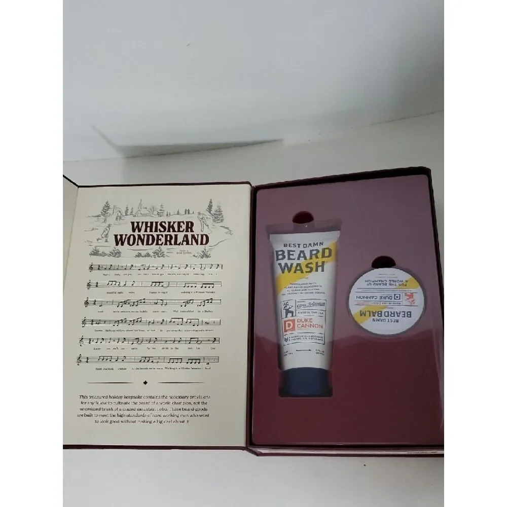 Duke Cannon Whisker Wonderland Beard Care Gift Set Beard Wash and Balm NEW